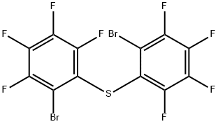 Bis(2-bromo-3,4,5,6-tetrafluorophenyl) sulfide Struktur