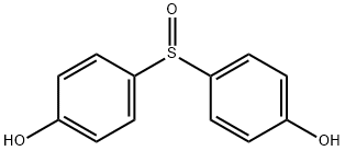 4-(4-hydroxyphenyl)sulfinylphenol Struktur