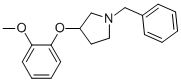 1-BENZYL-3-(O-METHOXYPHENOXY)PYRROLIDINE Struktur