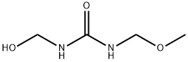 1-(hydroxymethyl)-3-(methoxymethyl)urea Struktur