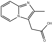 2-Methylimidazo(1,2-a)pyridine-3-aceticacid Struktur