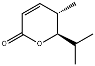 2H-Pyran-2-one,5,6-dihydro-5-methyl-6-(1-methylethyl)-,trans-(9CI) Struktur