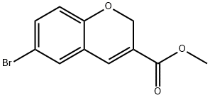 6-BROMO-2H-CHROMENE-3-CARBOXYLIC ACID METHYL ESTER Struktur