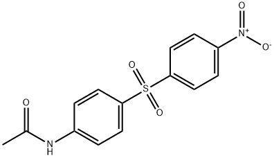 N-[4-(4-nitrophenyl)sulfonylphenyl]acetamide Struktur