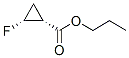 Cyclopropanecarboxylic acid, 2-fluoro-, propyl ester, (1R-cis)- (9CI) Struktur