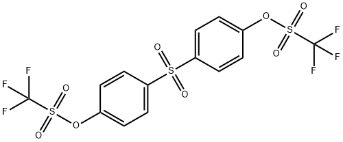 1,1'-Sulphonylbis(4-{[(trifluoromethyl)sulphonyl]oxy}benzene) Struktur