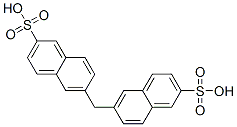 2-Naphthalenesulfonic acid, 6,6-methylenebis- Struktur