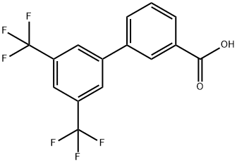 3',5'-DI-(TRIFLUOROMETHYL)-BIPHENYL-3-CARBOXYLIC ACID Struktur