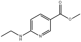 6-(Ethylamino)-3-pyridinecarboxylic acid methyl ester Struktur