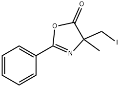 5(4H)-Oxazolone,  4-(iodomethyl)-4-methyl-2-phenyl- Struktur