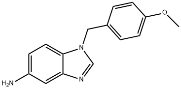 1-(4-METHOXY-BENZYL)-1H-BENZOIMIDAZOL-5-YLAMINE TRIHYDROCHLORIDE Struktur