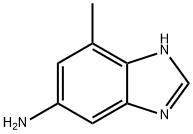 1H-Benzimidazol-5-amine, 7-methyl- (9CI) Struktur