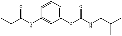 Isobutylcarbamic acid 3-(propionylamino)phenyl ester Struktur