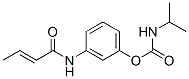 N-Isopropylcarbamic acid 3-[(1-oxo-2-butenyl)amino]phenyl ester Struktur