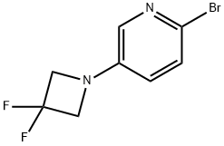 2-Bromo-5-(3,3-difluoroazetidin-1-yl)pyridine Struktur