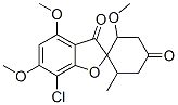 7-Chloro-2',4,6-trimethoxy-6'-methylspiro[benzofuran-2(3H),1'-cyclohexane]-3,4'-dione Struktur