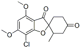 7-Chloro-4,6-dimethoxy-6'-methylspiro[benzofuran-2(3H),1'-cyclohexane]-3,4'-dione Struktur