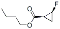 Cyclopropanecarboxylic acid, 2-fluoro-, butyl ester, (1S,2S)- (9CI) Struktur