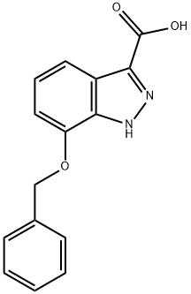 7-BENZYLOXY-1H-INDAZOLE-3-CARBOXYLIC ACID Struktur