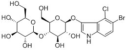 5-BROMO-4-CHLORO-3-INDOLYL BETA-D-CELLOBIOSIDE Struktur