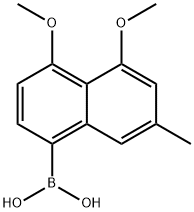 Boronic acid, (4,5-dimethoxy-7-methyl-1-naphthalenyl)- (9CI) Struktur