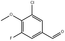 3-CHLORO-5-FLUORO-4-METHOXYBENZALDEHYDE Struktur