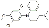 2-Chloro-10-[3-(dimethylamino)propyl]-3-methoxy-10H-phenothiazine Struktur