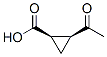 Cyclopropanecarboxylic acid, 2-acetyl-, (1R-cis)- (9CI) Struktur