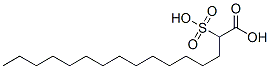 2-sulphopalmitic acid Struktur