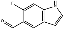 1H-Indole-5-carboxaldehyde, 6-fluoro- Struktur