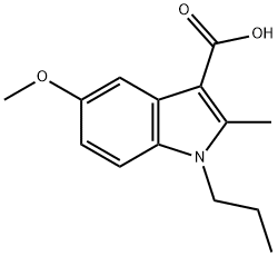 5-METHOXY-2-METHYL-1-PROPYL-1H-INDOLE-3-CARBOXYLIC ACID Struktur