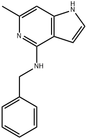 N-Benzyl-6-Methyl-1H-pyrrolo[3,2-c]pyridin-4-aMine Struktur