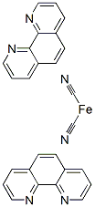 Dicyanobis(1,10-phenanthroline)iron(II) Struktur