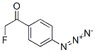 1-(4-azidophenyl)-2-(fluoro-(18)F)ethanone Struktur