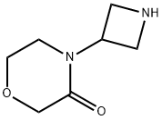 4-(3-AZETIDINYL)-3-MORPHOLINONE Struktur