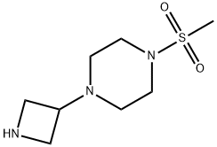 1-(3-AZETIDINYL)-4-(METHYLSULFONYL)-PIPERAZINE Struktur