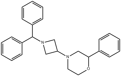 4-[1-(DIPHENYLMETHYL)-3-AZETIDINYL]-2-PHENYL-MORPHOLINE Struktur