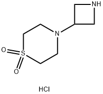 4-(azetidin-3-yl)thioMorpholine 1,1-dioxide Struktur