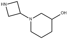 1-(3-AZETIDINYL)-3-PIPERIDINOL Struktur