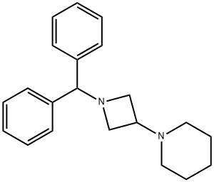 1-[1-(DIPHENYLMETHYL)-3-AZETIDINYL]PIPERIDINE Struktur