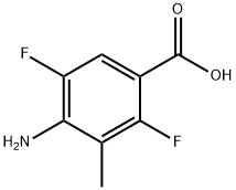 Benzoic acid, 4-amino-2,5-difluoro-3-methyl- (9CI) Struktur