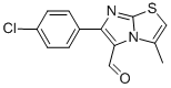 6-(4-CHLOROPHENYL)-3-METHYLIMIDAZO[2,1-B]THIAZOLE-5-CARBOXALDEHYDE Struktur