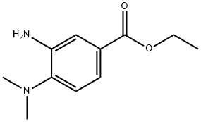 Benzoic acid, 3-amino-4-(dimethylamino)-, ethyl ester (9CI) Struktur