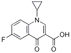 3-Quinolinecarboxylic acid, 1-cyclopropyl-6-fluoro-1,4-dihydro-4-oxo- Struktur