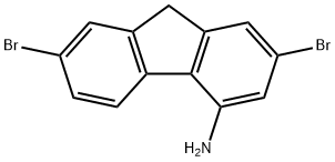 2,7-Dibromo-9H-fluoren-4-amine Struktur