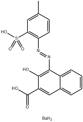 barium 3-hydroxy-4-[(4-methyl-2-sulphonatophenyl)azo]-2-naphthoate Struktur