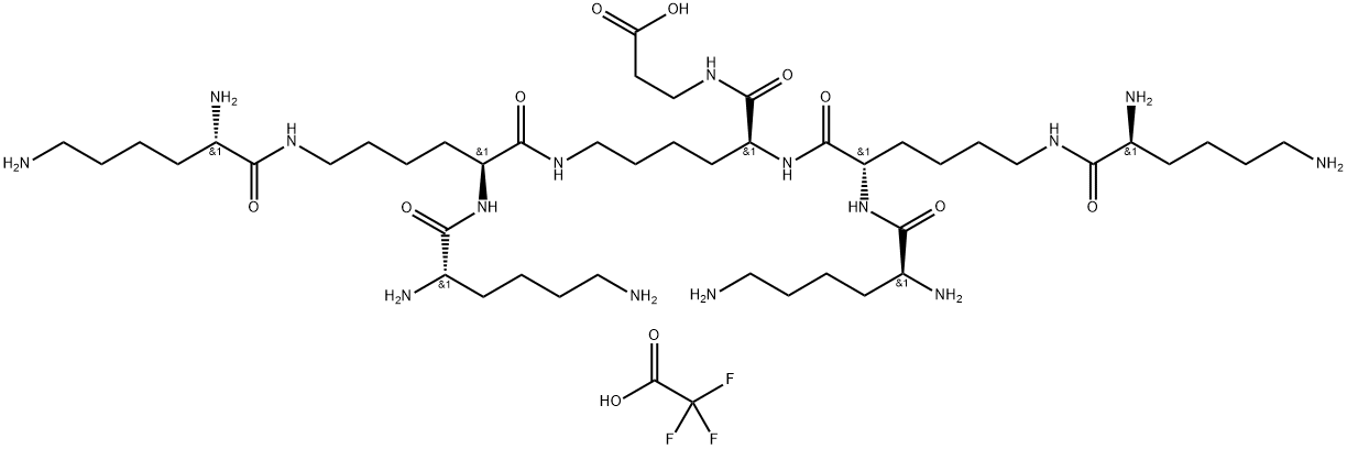 BOC8-LYS4-LYS2-LYS-BETA-ALA-PAM-RESIN Struktur