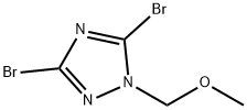 3,5-dibromo-1-(methoxymethyl)-1H-1,2,4-triazole Struktur