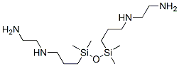 N,N''-[(1,1,3,3-tetramethyldisiloxane-1,3-diyl)dipropane-3,1-diyl]bis(ethylenediamine) Struktur