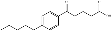 5-OXO-5-(4-N-PENTYLPHENYL)VALERIC ACID Struktur